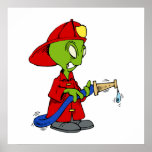 Alien Fire Fighter Posters