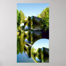 "Alien Forest" Abstract Poster