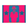 ALIEN GANG GIRLIE LOGO POSTCARD