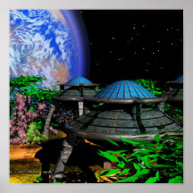 Alien Garden Print