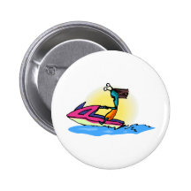 Alien Girl on JetSki Button