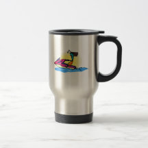 Alien Girl on JetSki Coffee Mug