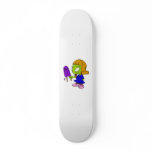 Alien Girl with Popsicle Custom Skateboard