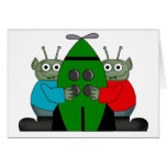 Alien Graphic Gifts Greeting Cards