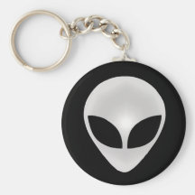 Alien Grey Head Key Chain
