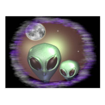 Alien Greys Items Post Card