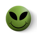 Alien Happy Smiley Face buttons