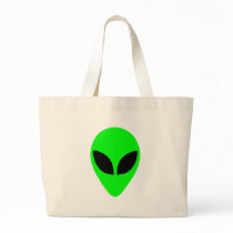Alien Head Canvas Bag