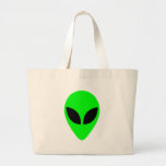 Alien Head Canvas Bag