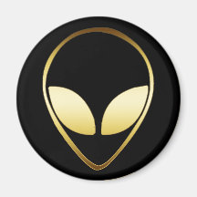 ALIEN HEAD FRIDGE MAGNET