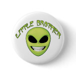 Alien Head Little Brother Pins