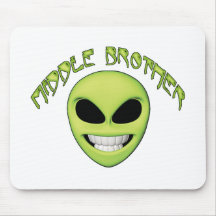Alien Head Middle Brother Mousepad