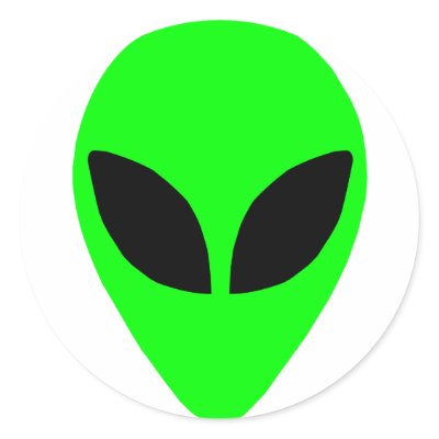 Alien Head Sticker by AlienShack