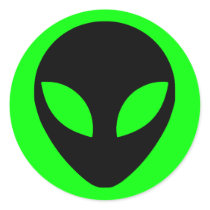 Alien Head Stickers