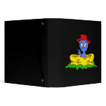 Alien in kiddie pool with hat on vinyl binders