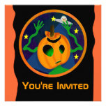 Alien Jack-O-Lantern Invitations