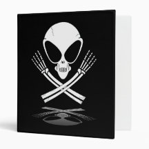 alien jolly rodger 3 ring binder