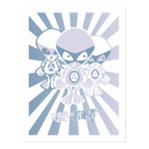 Alien Mascot Post Card