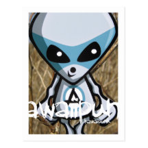 Alien Mascot Postcards