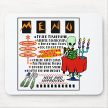 Alien Monster Menu Mouse Pads