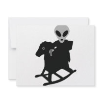 alien on rocking horse icon