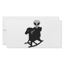 alien on rocking horse icon