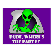ALIEN PARTY-5 POST CARD