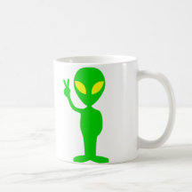 Alien Peace Sign Mug