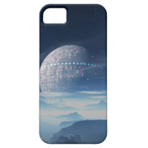 Alien Planet with Satellite iPhone 5 case