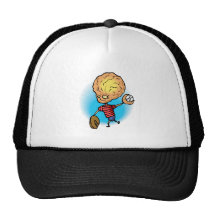 Alien Playing Baseball Mesh Hat
