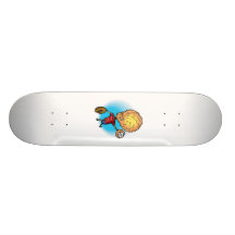 Alien Playing Baseball Skate Deck