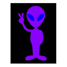 Alien pourpre cartes postales