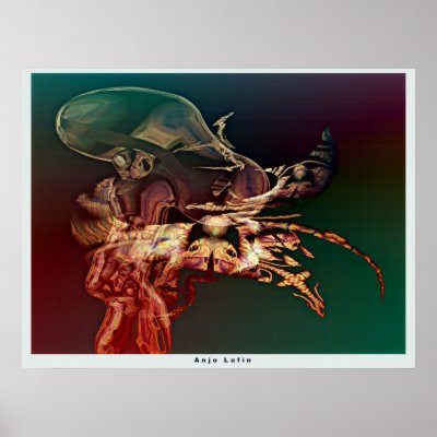 Alien print by Anjo Lafin by talisbird