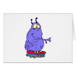 Alien Rollerblading Cards