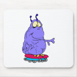 Alien Rollerblading Mousepad
