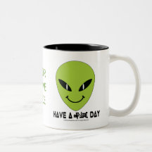 Alien Smiley Face Mug