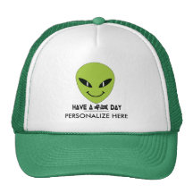 Alien Smiley Face Trucker Hats