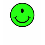 Alien Smiley - One Eye t-shirts