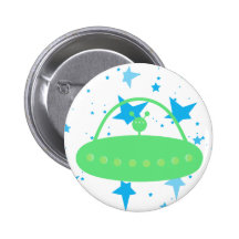 Alien Space Ship Button