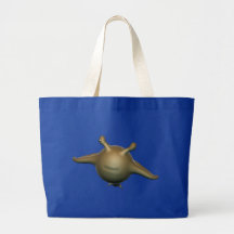Alien Tier animal Mars Martian Leinentaschen