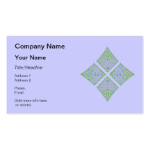 Alien Tiles Diamonds Kaleidoscope Business Card