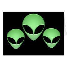 Alien Trio Greeting Card