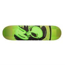Alien UFO Pilot Skate Deck