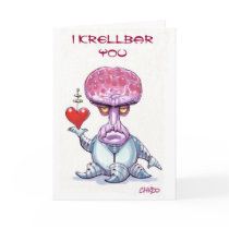 Alien Valentine's Day Card