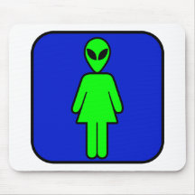 Alien Woman Mousepads