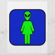 Alien Woman Personalized Flyer