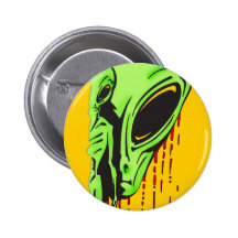 Aliens and Human Blood Buttons
