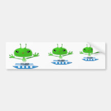 Aliens Huggs Gifts & Promotional Products T-shirts Bumper Sticker