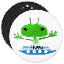 Aliens Huggs Gifts & Promotional Products T-shirts Button