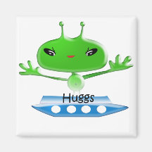 Aliens Huggs Gifts & Promotional Products T-shirts Fridge Magnets